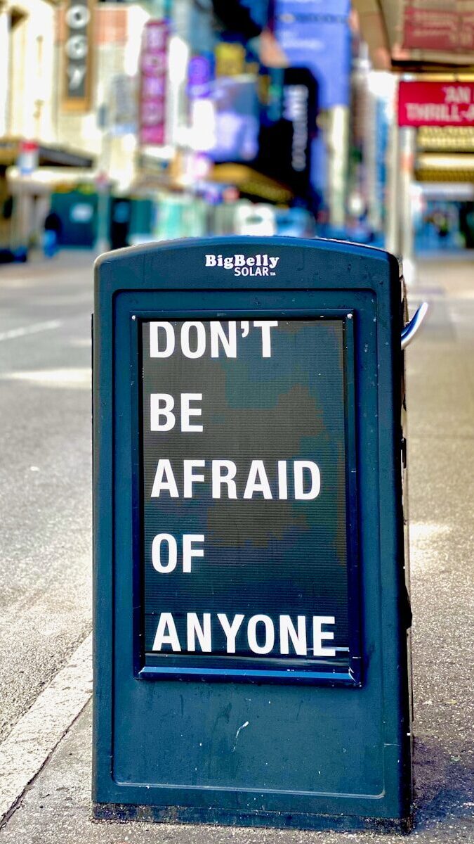 black and white street sign