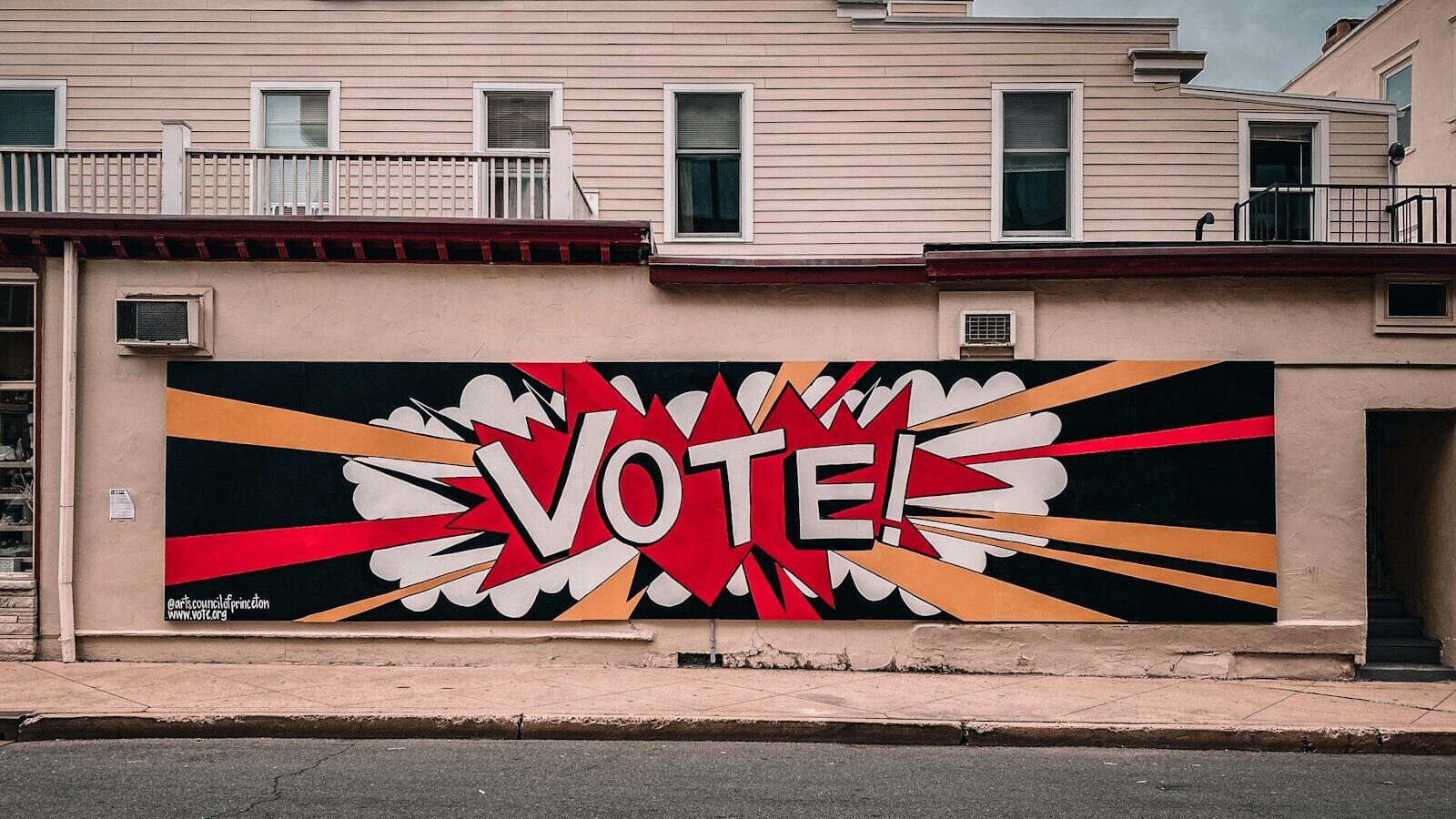 red and white wall graffiti